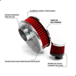 Filtro De Ar Carburador Redondo Vintage Fusca Kombi RC053 - Imagem 6