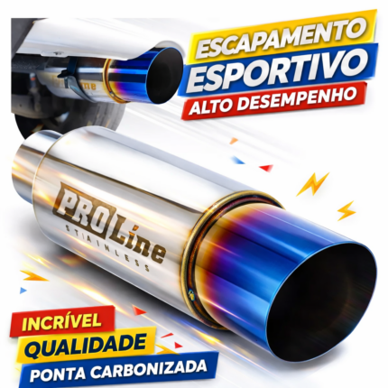 Abafador Esportivo Inox Ronco 3.5 Pol Ponteira
