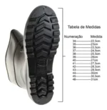 Bota PVC Cano Longo Workflex Preta EPI CA 39184 - Imagem 7