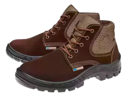 Botina de Segurança com Cadarço Nobuck Marrom 50B26-BP Marluvas